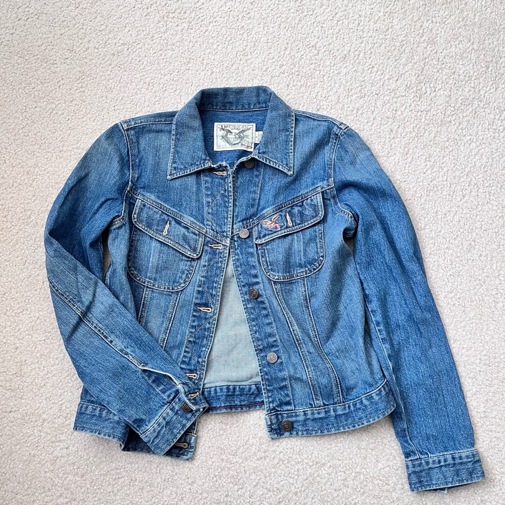 American Living Vintage Denim Jacket NWOT Size S